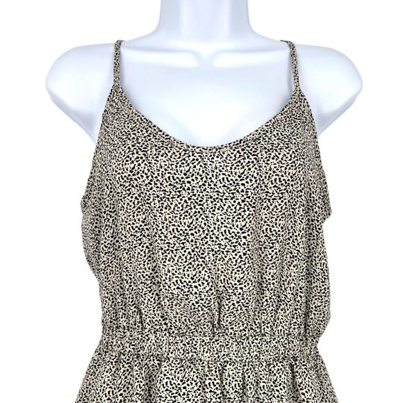 Sienna Sky Leopard Print Sleeveless Peplum Tank Blouse Top Size Small NWT - Picture 2 of 10